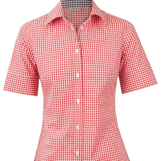 Picture of Winning Spirit, Ladies Gingham Check S/S Shirt